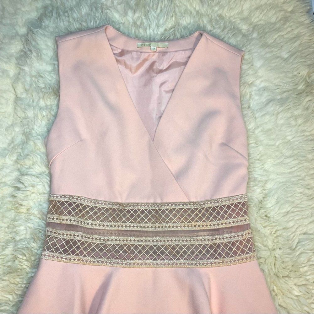 Maje Racine Inlay Swing Dress - Picture 6 of 7